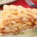 Американский  «сырой» пирог с яблоками