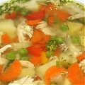 Куриный суп с имбирем и грибами